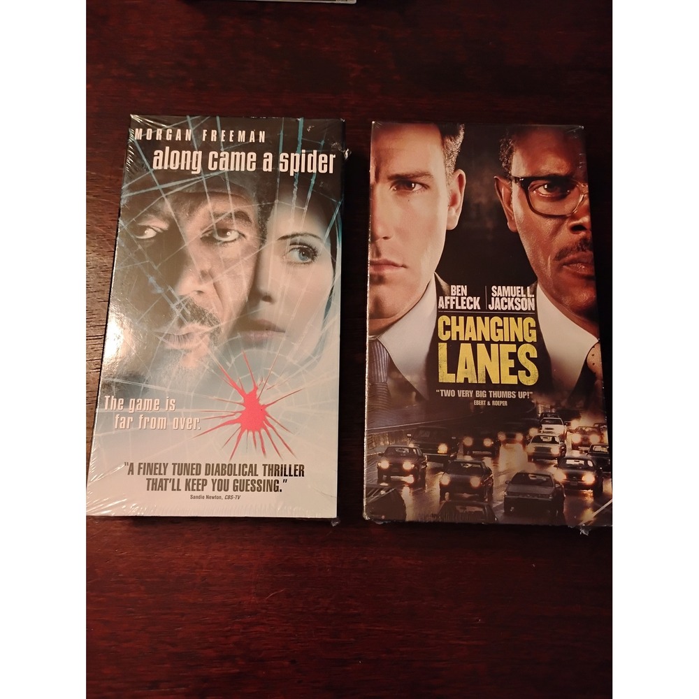 Along Came a Spider Changing Lanes VHS Lot 2 Factory Sealed Morgan Freeman 2000s